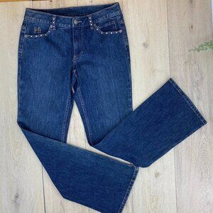 Harley Davidson Women's Boot Cut Rhinestone Jeans Sz 6​​​​​
